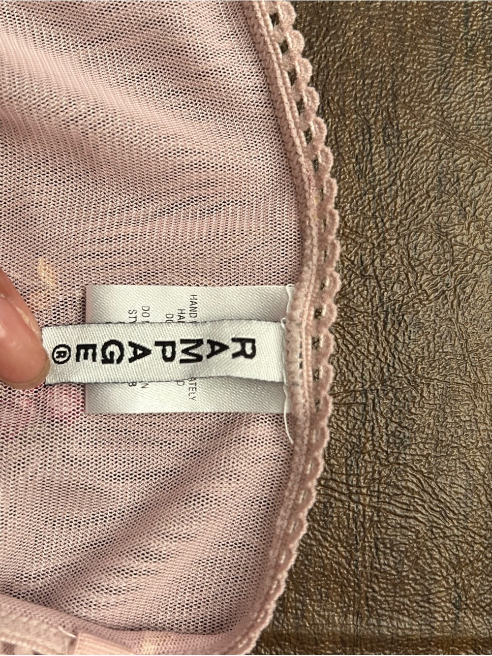 Rampage Blush Pink Lace-Edge Camisole - Picture 8 of 10